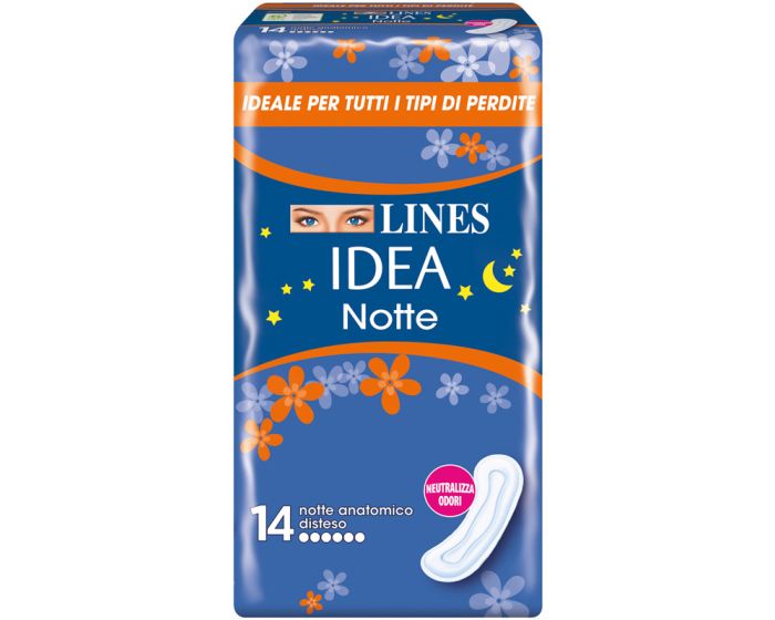 Lines E' Assorbente In Lactifless Notte 9 Pezzi