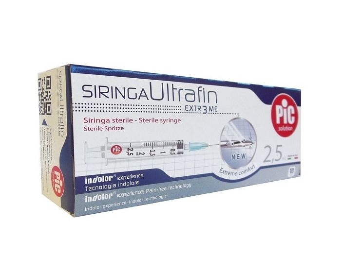 PIC SOLUTION Siringa 10 ml Ago Gauge 22x1,25 Centrale 1 Pezzo -  LloydsFarmacia