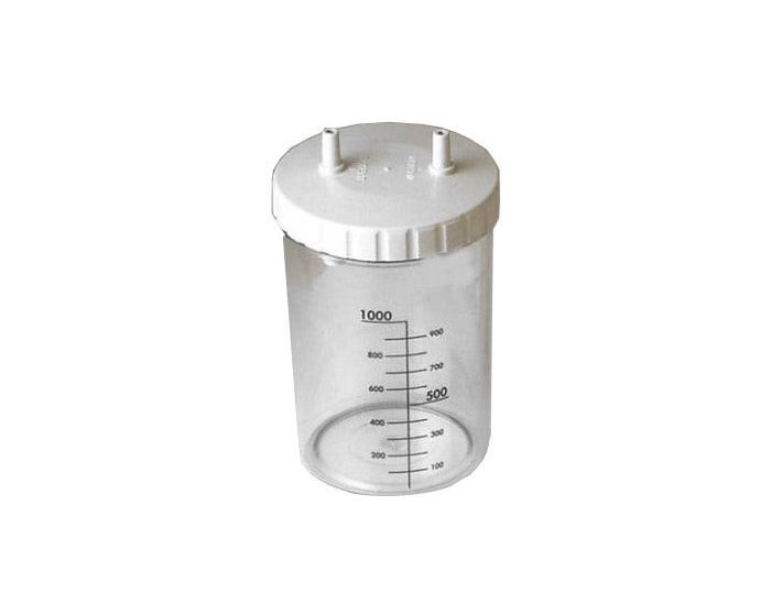 Aspiratore chirurgico con vaso da 1000ml - flusso 16 l/min - Vega