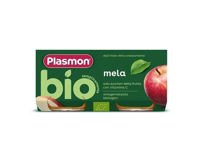 Plasmon Omogeneizzato Bio Pera Mirtilli 2x80g 6Mesi+