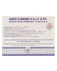 Sodio Cloruro 0,9% 5 Fiale Da 10 Ml