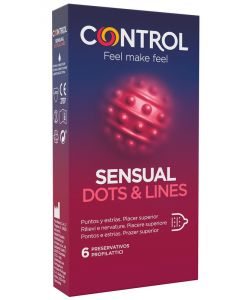 Control Sensual Dots&lines 6pz