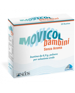 MOVICOL BAMBINI 6,9 G, POLVERE PER SOLUZIONE ORALE, SENZA AROMA