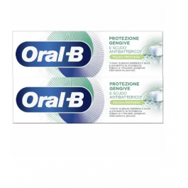 Oral-B Dentifricio Protezione Gengive e Scudo Antibatterico Pulizia  Profonda Promo 2x75ml