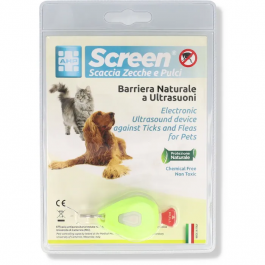 Ueber Screen Pet Ultrasuoni Zecche e Pulci per Cani Giallo Fluo