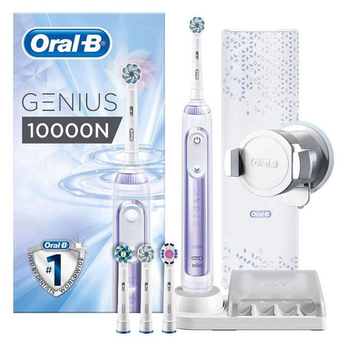 Spazzolino elettrico Braun Oral-B Genius 10000N/muslimb Orchid purplegard  piede, doccia elettrica, elettrodomestici da bagno