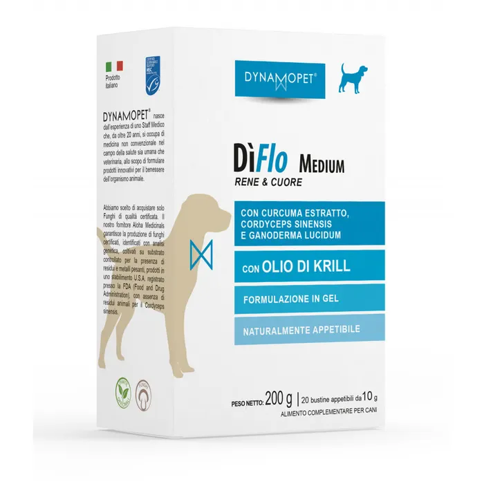 DìFlo MEDIUM, per la salute di reni e cuore del cane