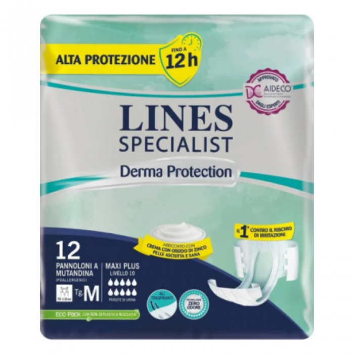 Lines Specialist Derma Plus Pants XL Pannoloni 14 pezzi