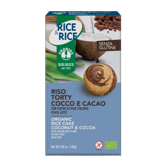 Probios Riso Torty Cocco Cacao 140 G